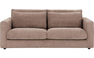 Goossens Bank Ravenia bruin, stof, 3-zits, stijlvol landelijk Goossens Bank Ravenia bruin, stof, 3-zits, stijlvol landelijk