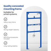 VidaXL Badkamer muursteun blauw 50 x 3 x 112 cm - thumbnail