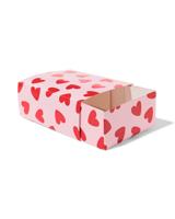 HEMA Vouwbare doos S 7.5x15.5cm papier hartjes (rood) - thumbnail