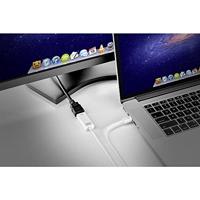 Renkforce Mini-displayport / HDMI Adapterkabel Mini DisplayPort-stekker, HDMI-A-stekker 1.00 m Wit RF-3697528 Vergulde steekcontacten DisplayPort-kabel - thumbnail