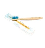 Nordics Bamboe kindertandenborstel - blauw - thumbnail