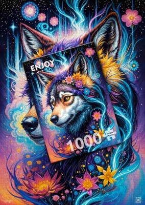 Magical Wolf Portrait Puzzel 1000 Stukjes Magical Wolf Portrait Puzzel 1000 Stukjes
