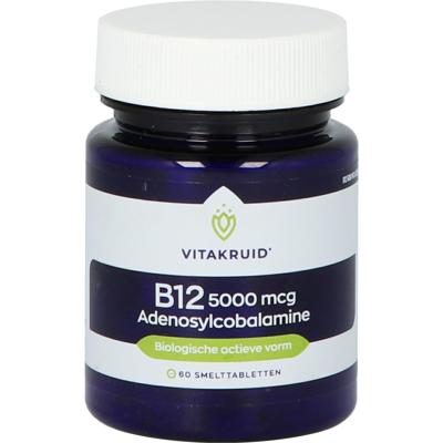 Vitakruid B12 5000 mcg Actief Adenosylcobalamine Tabletten