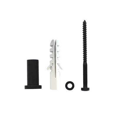 Intersteel Set van 5 verlengde ronde steunen tbv rail schuifdeursysteem - mat zwart Intersteel Set van 5 verlengde ronde steunen tbv rail schuifdeursysteem - mat zwart