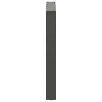 Eettafelpoten 2 st U-vormig 70x(72-73) cm staal antraciet