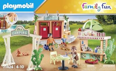 PLAYMOBIL 71424 Camping - World of Camping - met functionele douche en accessoires - Vanaf 4 jaar