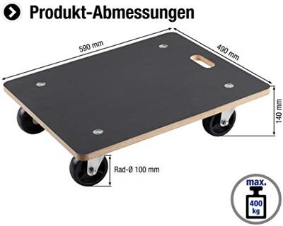 Metafranc WU0822020 Transportroller PA Laadvermogen (max.): 400 kg 590 mm x 490 mm x 140 mm Aantal rollers 4