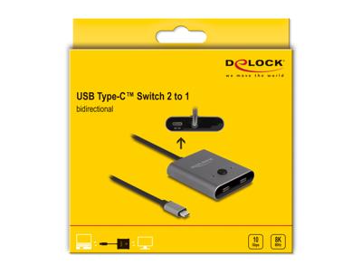 Delock 11500 USB-C (USB 3.2 Gen 2) adapter Grijs