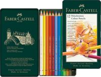 Faber Castell fc-110012 kleurpotlood polychromos 3,8mm kerndikte etui à 12 stuks - thumbnail