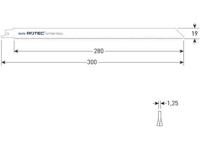 Rotec Reciprozaagblad rc570 bim 300mm (5st) - thumbnail