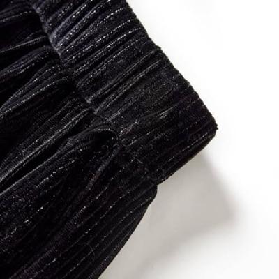 Kinderrokje geplooid 104 lurex zwart - thumbnail