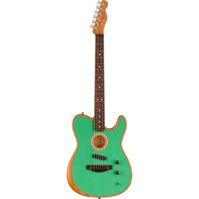Fender Limited Edition Acoustasonic Player Telecaster RW Sea Foam Green met gigbag