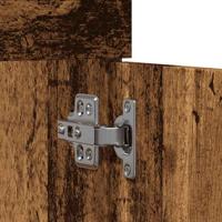 Wastafelkast 80x38,5x46 cm bewerkt hout oud houtkleurig - thumbnail