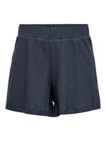 ONLY high waist straight fit sweatshort ONLNELLA donkerblauw - thumbnail