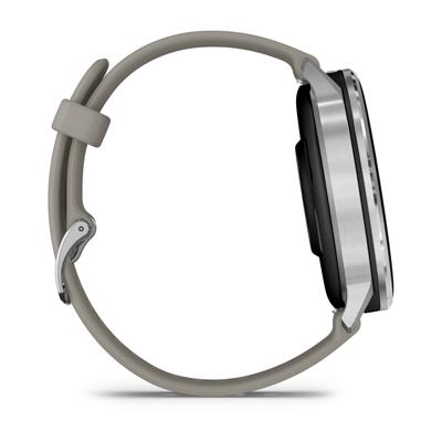 Garmin Venu 4, 45mm, Premium smartwatch met GPS, AMOLED-touchscreen, LED-zaklamp, Geavanceerde gezondheids- en fitnessfuncties, Tot 10 dagen batterijduur, Silver/Grey