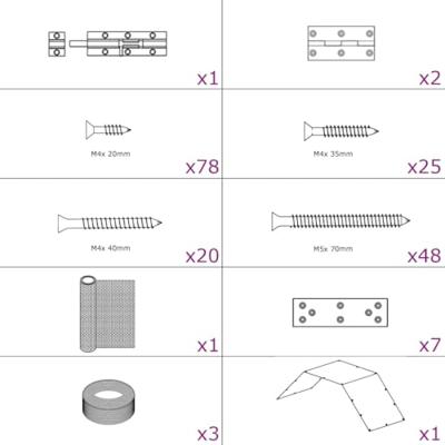 VidaXL Kippenhok 268x100x190 cm metaal