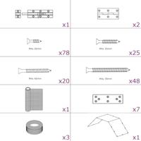 VidaXL Kippenhok 268x100x190 cm metaal - thumbnail