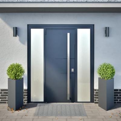 Plantenbakken 2 st driehoek 40x34,5x70 cm staal antracietkleur Plantenbakken 2 st driehoek 40x34,5x70 cm staal antracietkleur