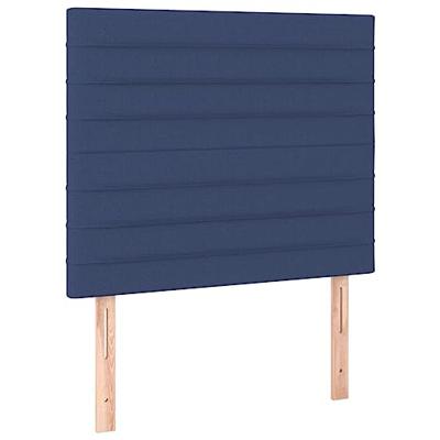 Bedframe zonder matras 90x200 cm stof blauw