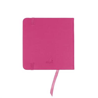 Kangaro Schetsboek - Hot Pink - Hardcover - 80 vellen - 140g - Roomwit Papier met Elastiek en Lint