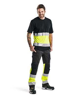 Blåkläder T-Shirt High-Vis 33871030 | Zwart/High-Vis Geel | Maat XL - 7330509524428