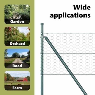 VidaXL Afrasteringspaal groen 50 x 0,6 m (36 mm gaas) staal en pvc