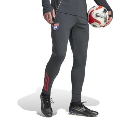 adidas Olympique Lyon Trainingsbroek 2025-2026 Donkergrijs Goud Rood Blauw adidas Olympique Lyon Trainingsbroek 2025-2026 Donkergrijs Goud Rood Blauw