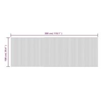 Vloerkleed rechthoekig 100x300 cm bamboe zwart - thumbnail