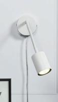 Nordlux Wandlamp Explore Flex GU-10 met schakelaar wit - 4800427 - thumbnail