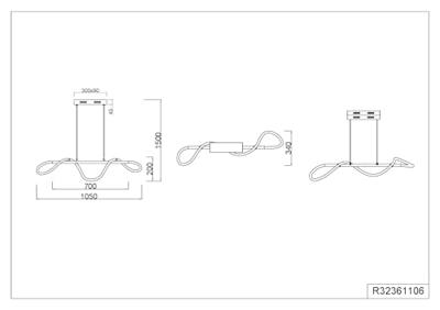 Trio Design hanglampArgos chroom - R32361106