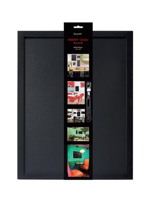 Securit krijtbord Woody ft 60 x 40 cm, zwart
