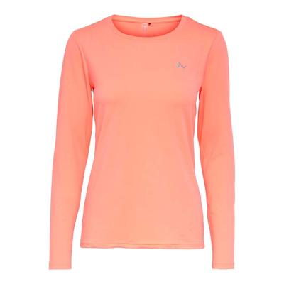 Only Play Clarissa longsleeve Trainingsshirt koraal maat:xs Only Play Clarissa longsleeve Trainingsshirt koraal maat:xs