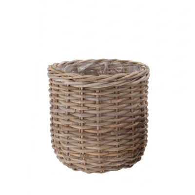 Rattan Kuboo ketel naturel 35x33cm