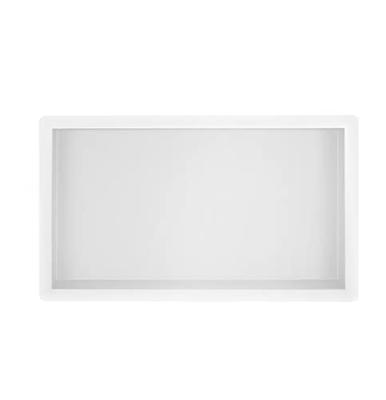 Wiesbaden Inbouwnis 30x60x7 cm RVS Mat Wit