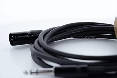 Cordial EM 1,5 MV XLR Verbindingskabel [1x XLR-stekker 3-polig - 1x Jackplug male 6,3 mm (stereo)] 1.50 m Zwart