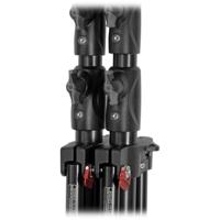 Manfrotto 1004BAC Stativo Serie Babylight con Sistema Pneumatico, 4 sezioni in Alluminio, Altezza 366 cm, Nero - thumbnail