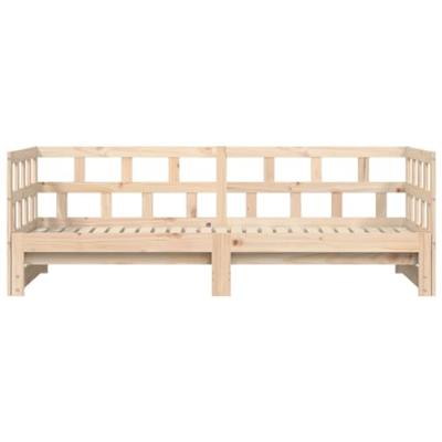 Slaapbank met onderschuifbed 80x200 cm massief grenenhout Slaapbank met onderschuifbed 80x200 cm massief grenenhout