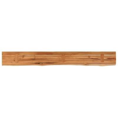 Wandschap rechthoekig natuurlijke rand 180x20x3,8 cm acaciahout Wandschap rechthoekig natuurlijke rand 180x20x3,8 cm acaciahout