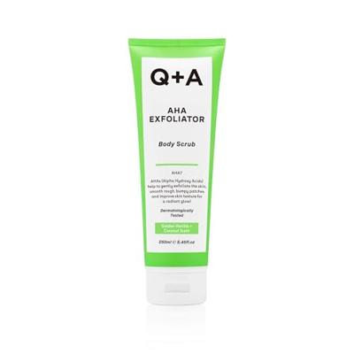 Q+A AHA Exfoliator Body Scrub Vanilla Coconut Q+A AHA Exfoliator Body Scrub Vanilla Coconut