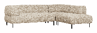 WOOOD Hoekbank 'Lloyd' Rechts, Geweven stof, kleur Naturel Melange - thumbnail