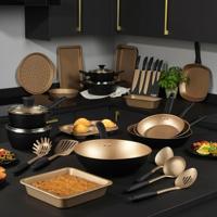 Russell Hobbs Aluminium braadpan Opulence collectie zwart/goud (24cm) - thumbnail