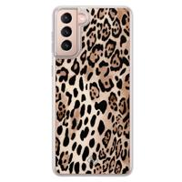 Samsung Galaxy S21 hybride hoesje - Golden wildcat - thumbnail