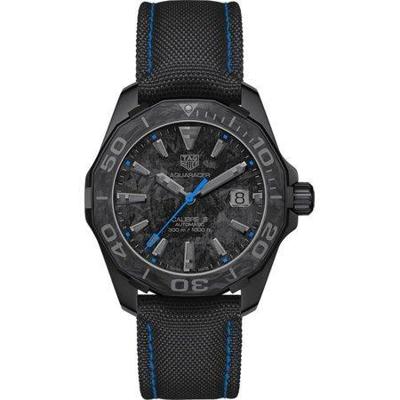 Tag Heuer Aquaracer carbon herenhorloge met zwarte wijzerplaat WBD218C.FC6447