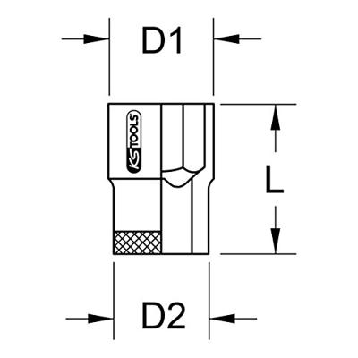 KS Tools 9633425 9633425 Verwisselbare kop 50 mm - thumbnail