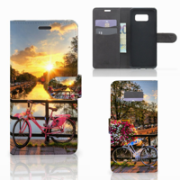 Samsung Galaxy S8 Plus Flip Cover Amsterdamse Grachten - thumbnail