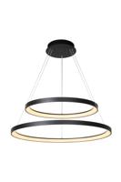 Lucide VIDAL - Hanglamp - Ø 78 cm - LED Dimb. - 1x92W 2700K - Zwart - thumbnail
