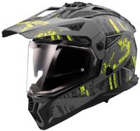 LS2 endurohelm "mx702 pioneer ii crazy". helmet mx702 pion.ii crazy xxl bl./yel. matt - thumbnail