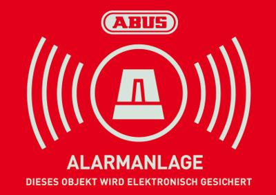 ABUS AU1423 Waarschuwingssticker Alarmsysteem Taal: Duits (b x h) 74 mm x 52.5 mm ABUS AU1423 Waarschuwingssticker Alarmsysteem Taal: Duits (b x h) 74 mm x 52.5 mm