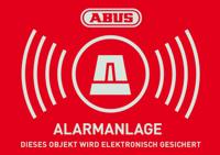 ABUS AU1423 Waarschuwingssticker Alarmsysteem Taal: Duits (b x h) 74 mm x 52.5 mm - thumbnail
