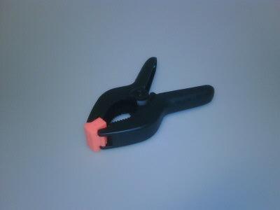 Marktklem 12 cm kunststof zwart